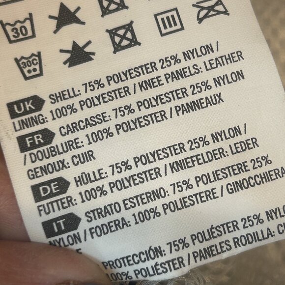 THOR Motorcycle Motocross Riding Pants Size 30 Black and White - Picture 6 of 12